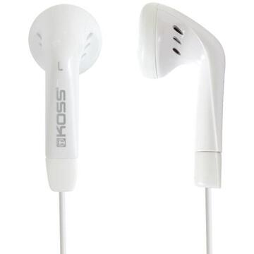 Casti Koss KE5 Headphones, In-Ear, Wired, White
