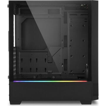 Carcasa Sharkoon RGB FLOW, tower case (black, side panel of tempered glass)