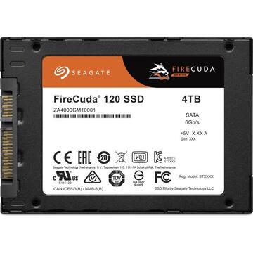 SSD Seagate  FireCuda S120  4 TB (black, SATA 6 GB / s, 2.5 ")