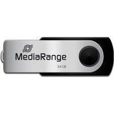 Memorie USB MediaRange 64 GB, USB stick (silver / black, USB-A 2.0)