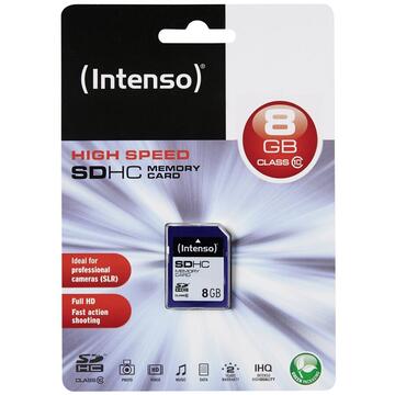 Card memorie Intenso SD 8GB 12/20 Class 10