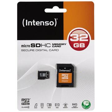 Card memorie Intenso microSD 32GB 5/21 Class 4 +AD