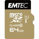 Card memorie EMTEC Elite Gold 64 GB microSDXC, memory card (Class 10, UHS-I (U1))