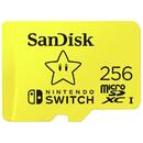 Card memorie SanDisk Nintendo Switch 256 GB microSDHC, Memory Card (yellow, UHS-I U3, V30)