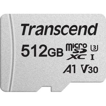 Card memorie Transcend 300S 512 GB microSDXC, memory card (silver)