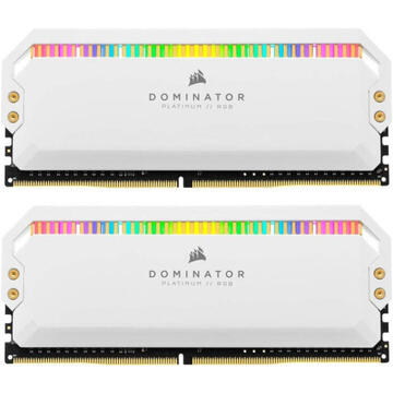Memorie Corsair DDR4 - 32 GB -4000 - CL - 19 - Dual Kit, Dominator Platinum RGB (white, CMT32GX4M2K4000C19W)