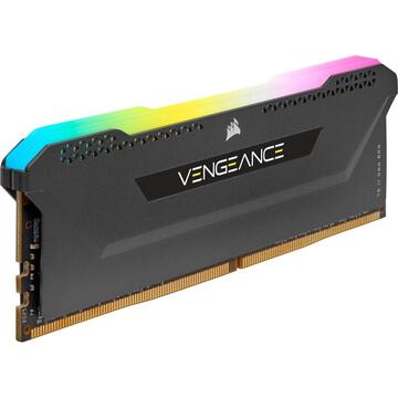 Memorie Corsair DDR4 -16 GB - 3600 - CL - 18 - Dual Kit, RAM (black, CMH16GX4M2D3600C18, Vengeance RGB PRO SL)