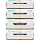 Memorie Corsair DDR4 - 32 GB -3200 - CL - 16 - Quad-Kit, RAM (white, CMH32GX4M4E3200C16W, Vengeance RGB PRO SL)