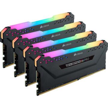 Memorie Corsair DDR4 32GB 3600- CL -16 Vengeance RGB PRO black Quad-Kit