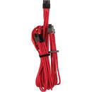Corsair Premium Sleeved PCIe Dual Cable Type 4 Gen 4, Y-Cable - red