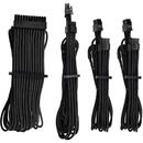Corsair Power Supply Cable Premium Starter Kit Type 4 Gen 4, 8-piece - black