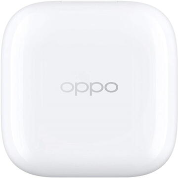 OPPO Enco W51, True Wireless Headphones, ANC, carcasa de incarcare wireless, Alb