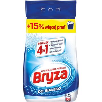Detergent rufe Bryza 4 in 1, Pudra pentru tesaturi albe, 6,825 kg, 105 spalari