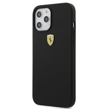 Husa Ferrari Husa On Track Silicone iPhone 12 / 12 Pro Negru
