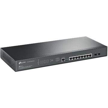 Switch TP-LINK cu management L2+, 8 Porturi 2.5GBASE-T si 2-Port 10GE SFP+ L2+ Managed Switch with 8-Port PoE+ "TL-SG3210XHP-M2" (include timbru verde 1.5 lei)