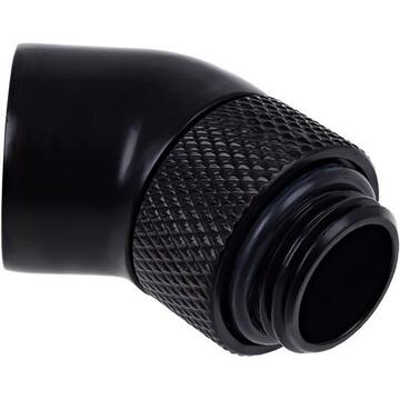 Alphacool Eiszapfen 45° angle adapter 1/4", black - 17246
