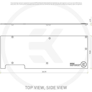 EKWB EK-FC RTX 2080 + Ti backplate Classic - Black, heat sink (black)