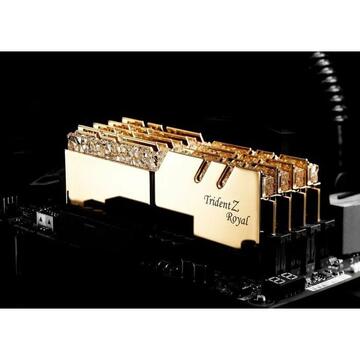 Memorie G.Skill DDR4 - 16 GB -3600 - CL - 14 - Dual Kit, Trident Z Royal (gold, F4-3600C14D-16GTRGB)