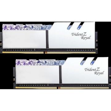 Memorie G.Skill DDR4 - 16 GB -3600 - CL - 14 - Dual kit, Trident Z Royal (silver, F4-3600C14D-16GTRSB)