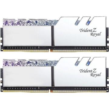 Memorie G.Skill DDR4 - 32 GB -3600 - CL - 16 - Dual kit, Trident Z Royal (silver, F4-3600C16D-32GTRS)