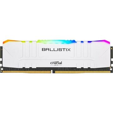 Memorie Crucial DDR4 - 32 GB -3200 - CL - 16 - Dual Kit, RAM (white, BL2K16G32C16U4WL, Ballistix RGB)