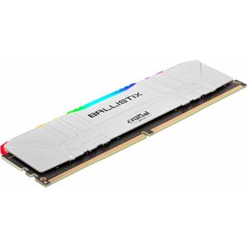Memorie Crucial DDR4 - 32 GB -3200 - CL - 16 - Dual Kit, RAM (white, BL2K16G32C16U4WL, Ballistix RGB)