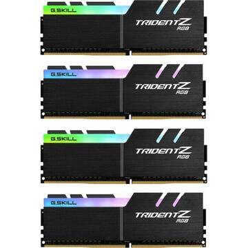 Memorie G.Skill DDR4 - 64 GB -3600 - CL - 14 - Quad-Kit, RAM (black, F4-3600C14Q-64GTZR, Trident Z RGB)