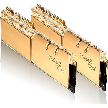 Memorie G.Skill DDR4 32GB 4000 - CL - 16 TZ Royal Gold Dual Kit GSK - F4-4000C16D-32GTRGA