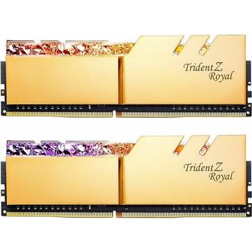 Memorie G.Skill DDR4 16GB 4600- CL - 19 TZ Royal Gold Dual Kit - F4-4600C19D- CL - 16GTRGE