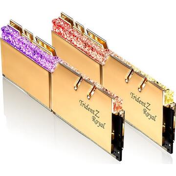 Memorie G.Skill DDR4 16GB 5333- CL - 22 Trident Z Royal gold Dual Kit