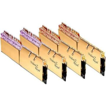 Memorie G.Skill DDR4 32GB 4000 - CL - 14 TZ Royal Gold Dual Kit GSK - F4-4000C14D-32GTRG