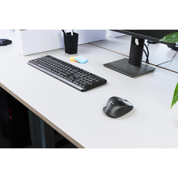 Mouse Trust Ozaa, ergonomic, dual scroll, reincarcabil, Albastru