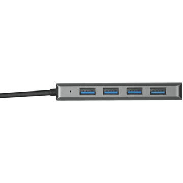 Trust 23328 interface hub USB 3.2 Gen 1 (3.1 Gen 1) Type-A 5000 Mbit/s Grey