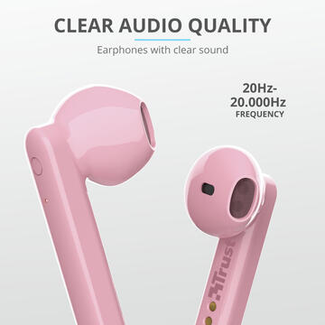 Trust Primo Headset In-ear Bluetooth Pink