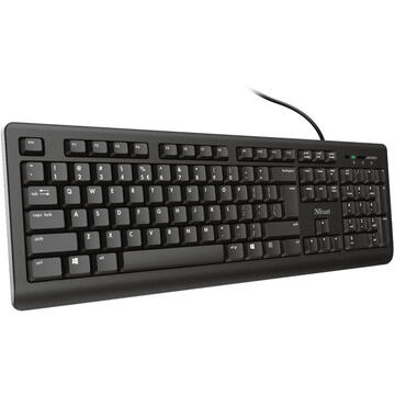 Tastatura Trust Primo keyboard USB QWERTY US English Black