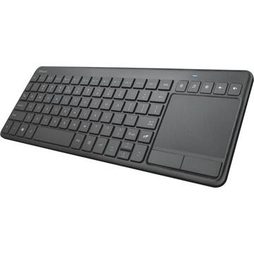 Tastatura Trust Vaia Wireless Keyboard with large Touchpad