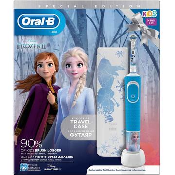 ORAL-B Periuta electrica Frozen + Travel Case, pentru copii