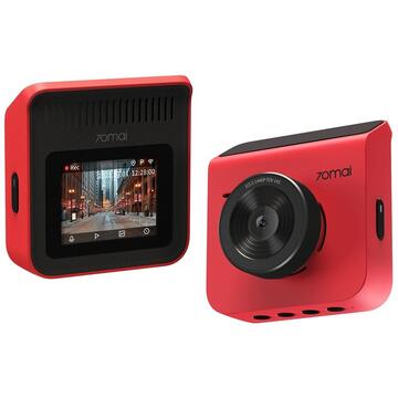 Camera video auto 70mai A400 Rosu, 1440P, IPS 2.0", 3.6MP, Filmare 145°, Night Vision, Monitorizare parcare, Slot memorie, 500mAh