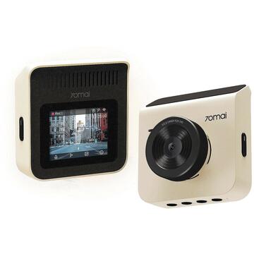 Camera video auto 70mai A400 , 1440P, IPS 2.0", 3.6MP, Filmare 145°, Night Vision, Monitorizare parcare, Slot memorie, 500mAh Ivory