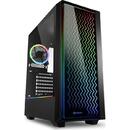 Carcasa Sharkoon RGB LIT 200 tower case (black, front and side panel of tempered glass)