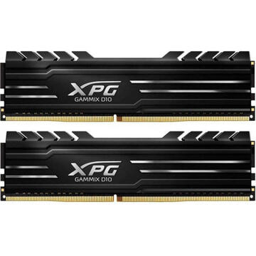 Memorie Adata XPG GAMMIX D10 - DDR4 - kit - 32 GB: 2 x 16 GB - DIMM 288-pin - 3200 MHz / PC4-25600 - unbuffered