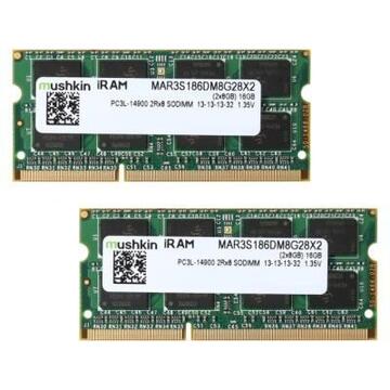 Memorie laptop Mushkin MAR3S186DM8G28X2 iRAM 16GB for Apple - Dual