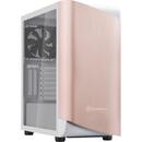 Carcasa Silverstone SETA A1, tower case (white / rose gold, side panel made of tempered glass)