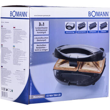 Sandwich maker Boman 613641  650W Black