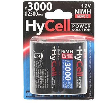 HyCell Battery Mono D Type 3000 mAh 1.2V 2er - nickel