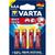Varta Maxi Tech LR03-AAA, alkaline, 1.5V, pieces 4 (4703-101-404)