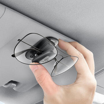 Suport auto pentru ochelari Baseus Platinum, Negru, Fixare cu banda adeziva, Universal