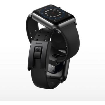 Baseus Curea Slip Thru Silicon Apple Watch 42mm / 44mm, Black