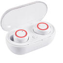 TWS-C12 Casti Power Bank Bluetooth White &amp; Red