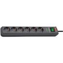 Prelungitor Brennenstuhl Eco-Line sockets 6-fold - anthracite 13.500A surge protection